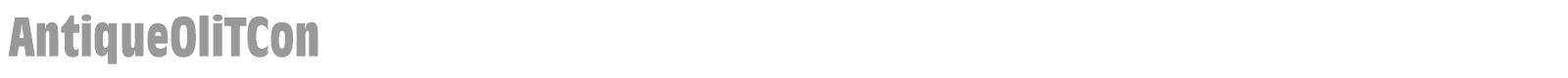 AntiqueOliTCon font preview