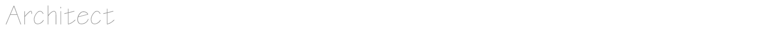 Architect font preview