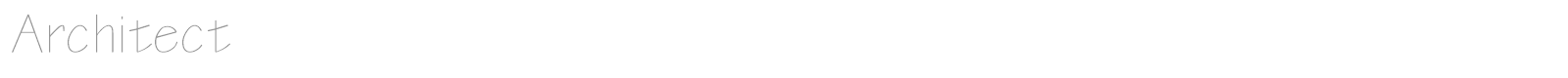 Architect font preview