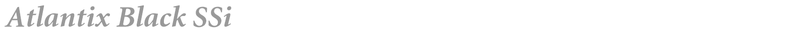 Atlantix Black SSi font preview