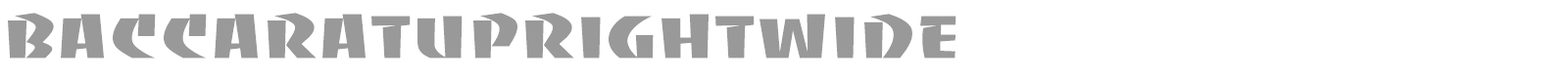 BaccaratUprightWide font preview