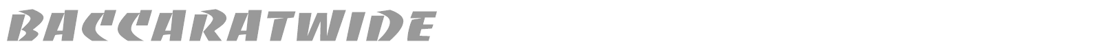 BaccaratWide font preview