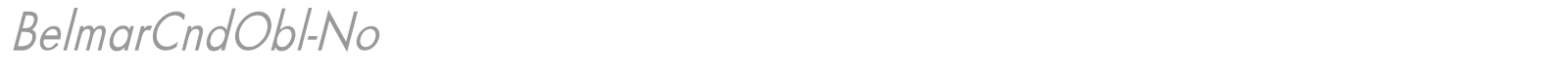 BelmarCndObl-No font preview