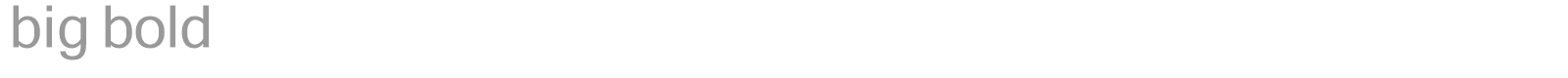 big bold font preview