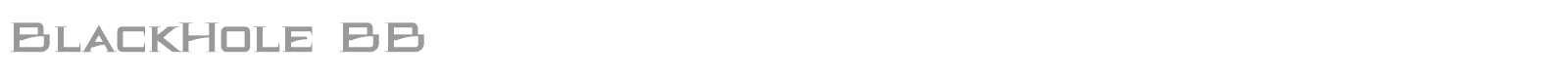 BlackHole BB font preview