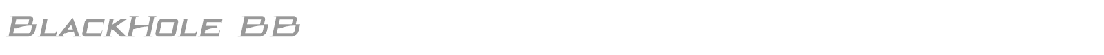 BlackHole BB font preview
