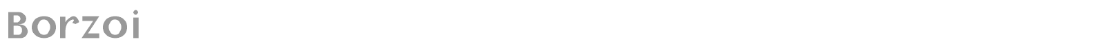 Borzoi font preview