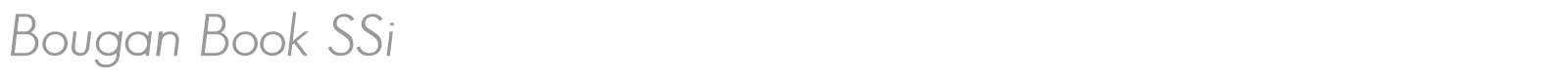 Bougan Book SSi font preview