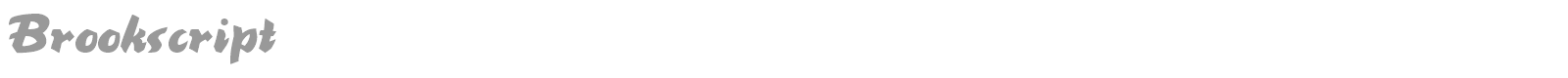 Brookscript font preview