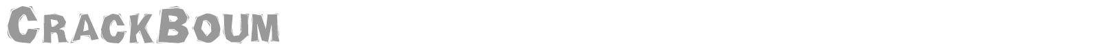 CrackBoum font preview