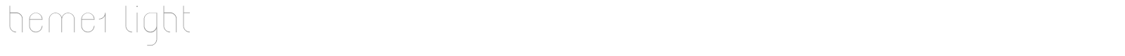 Heme1 light font preview