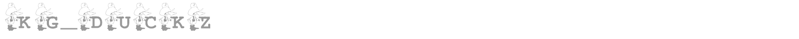 KG_DUCKZ font preview