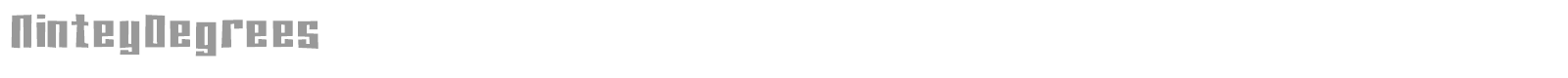 NinteyDegrees font preview