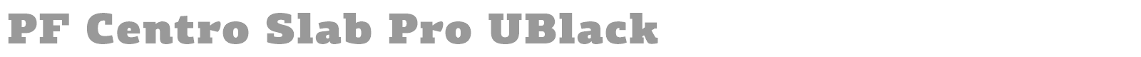 PF Centro Slab Pro font preview
