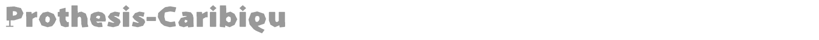Prothesis-Caribiqu font preview