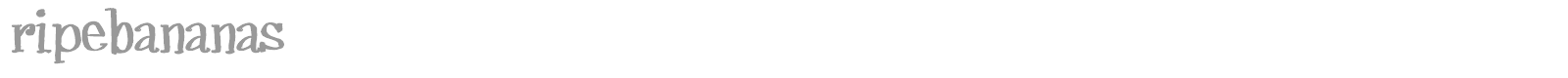 Ripe Bananas font preview