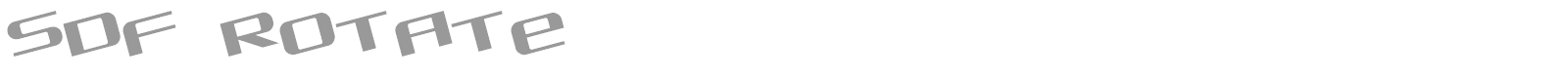 SDF Rotate font preview