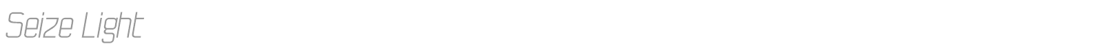 Seize Light font preview