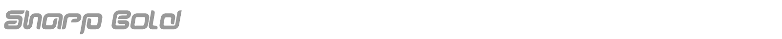 Sharp Bold font preview