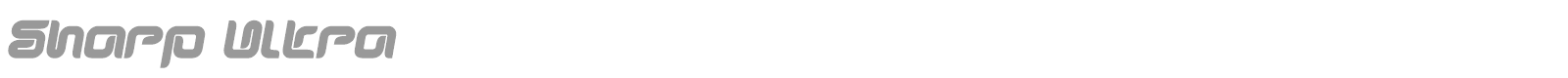 Sharp Ultra font preview