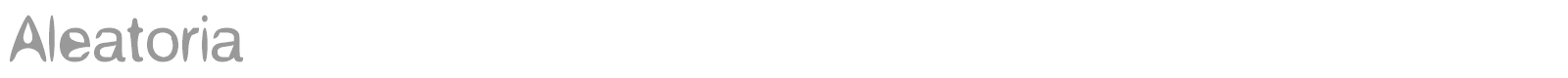 Aleatoria font preview