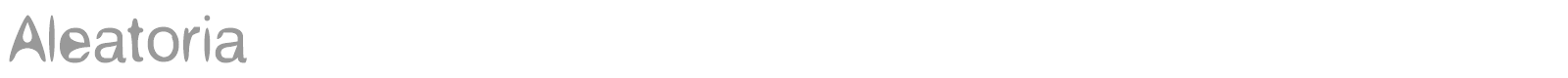 Aleatoria font preview