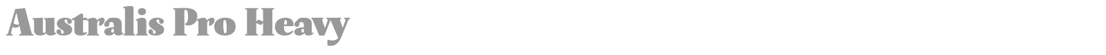 Australis Pro font preview
