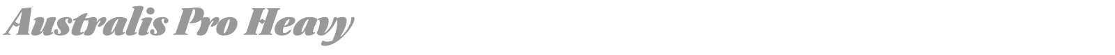 Australis Pro font preview
