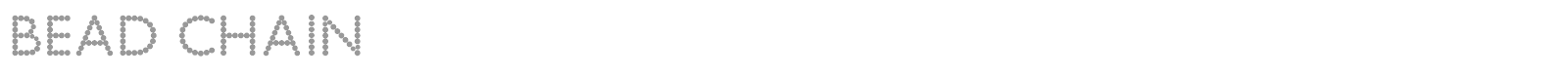 Bead Chain font preview