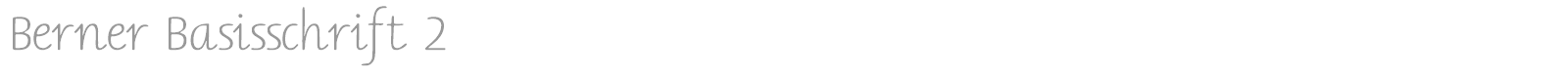 Berner Basisschrift font preview