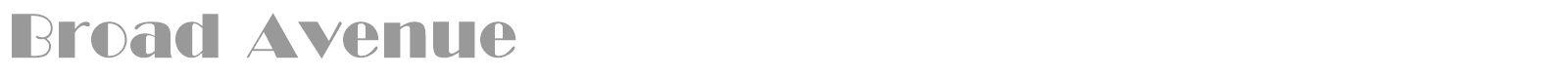 Broad Avenue font preview