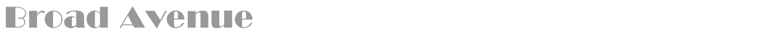 Broad Avenue font preview