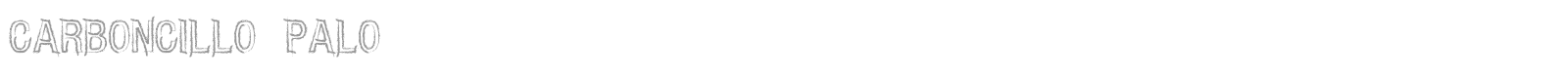 CARBONCILLO PALO font preview