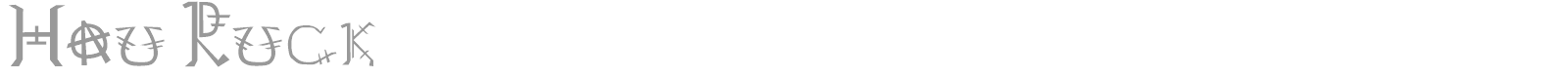 Hau Ruck font preview