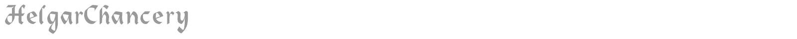 HelgarChancery font preview