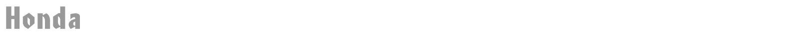 Honda font preview