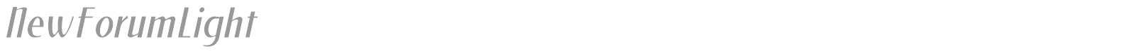 NewForumLight font preview