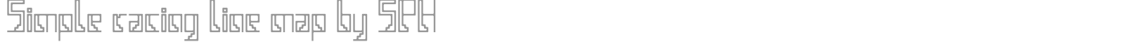 Simple Racing Line Map font preview