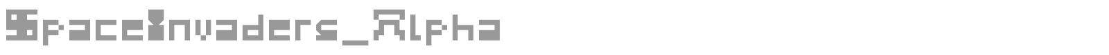 SpaceInvaders_Alpha font preview
