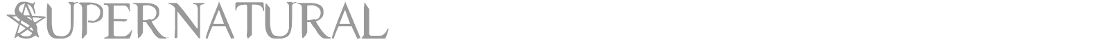 Supernatural font preview