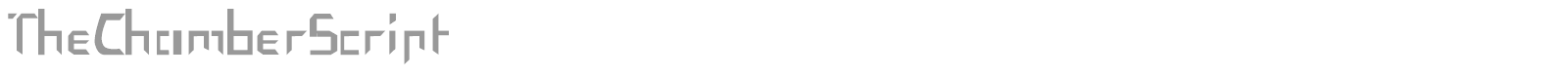TheChamberScript font preview