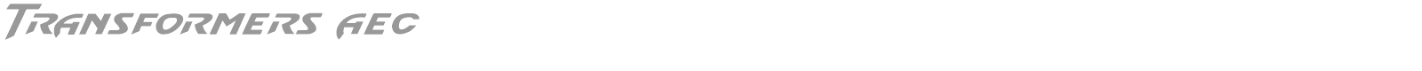 Transformers AEC font preview