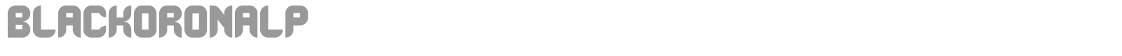 BlackoronAlp font preview