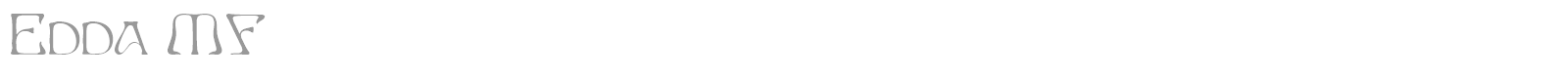 Edda font preview