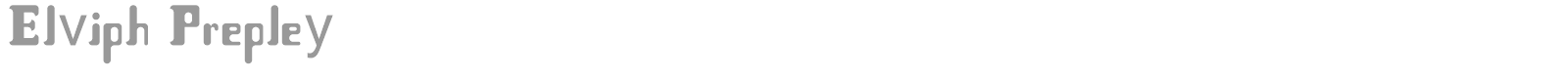 Elvish Presley font preview