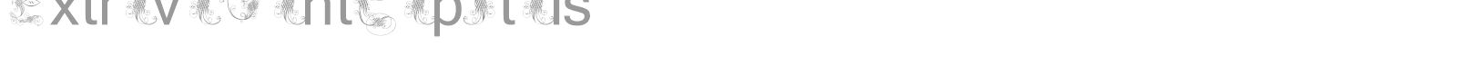Extravagant Capitals font preview