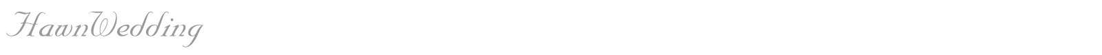 HawnWedding font preview