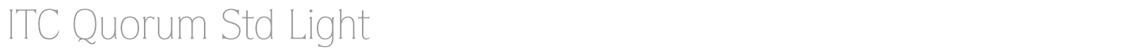 ITC Quorum Std font preview