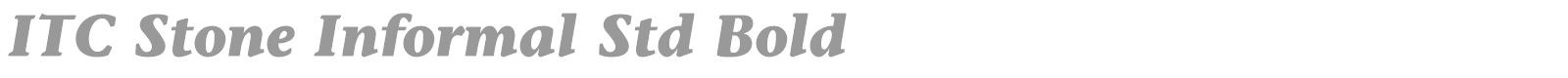 ITC Stone Informal Std font preview