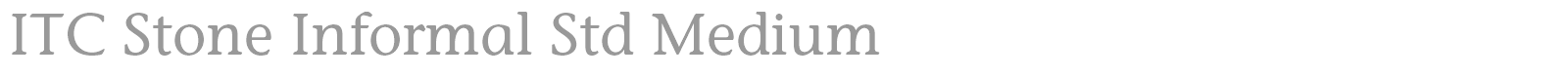 ITC Stone Informal Std font preview